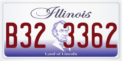 IL license plate B323362