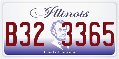 IL license plate B323365