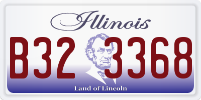 IL license plate B323368