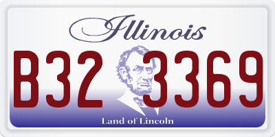 IL license plate B323369