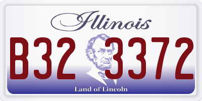 IL license plate B323372