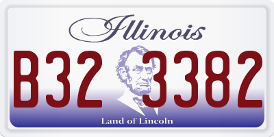 IL license plate B323382