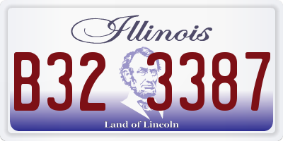 IL license plate B323387
