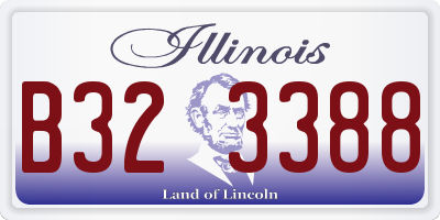 IL license plate B323388