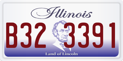 IL license plate B323391