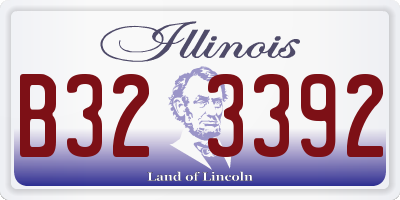 IL license plate B323392