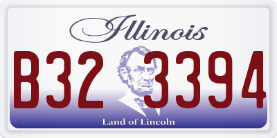 IL license plate B323394