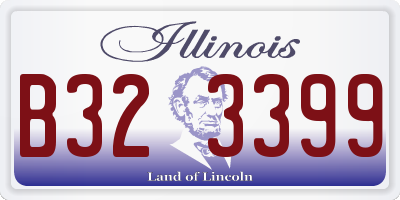 IL license plate B323399