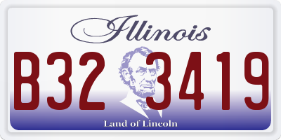 IL license plate B323419