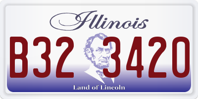 IL license plate B323420