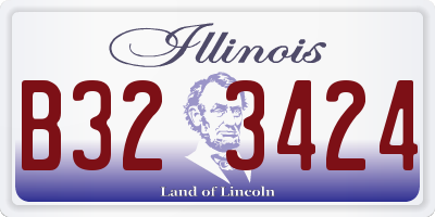 IL license plate B323424