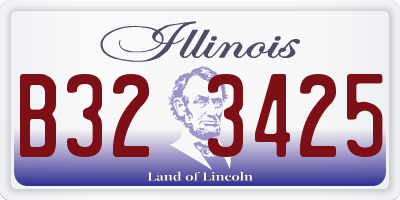 IL license plate B323425