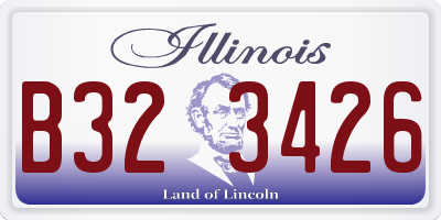 IL license plate B323426