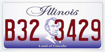 IL license plate B323429