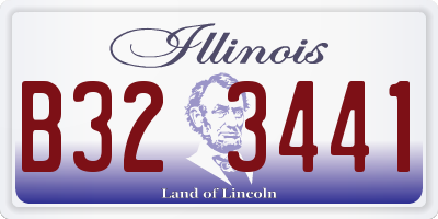 IL license plate B323441