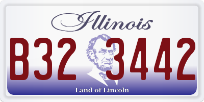 IL license plate B323442