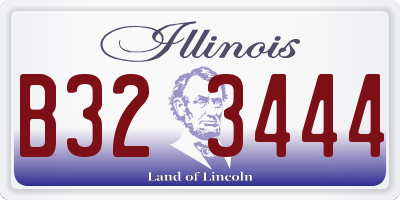 IL license plate B323444