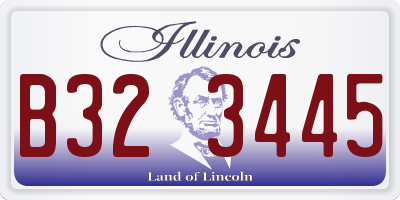 IL license plate B323445
