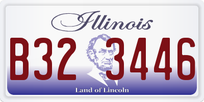IL license plate B323446