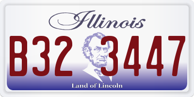 IL license plate B323447