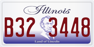 IL license plate B323448