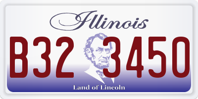 IL license plate B323450