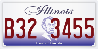 IL license plate B323455