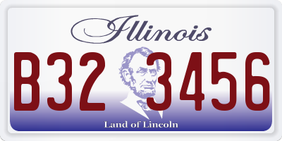 IL license plate B323456