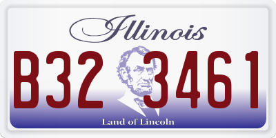 IL license plate B323461
