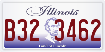 IL license plate B323462