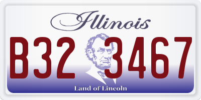 IL license plate B323467