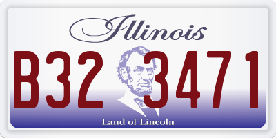 IL license plate B323471
