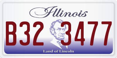 IL license plate B323477