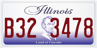 IL license plate B323478