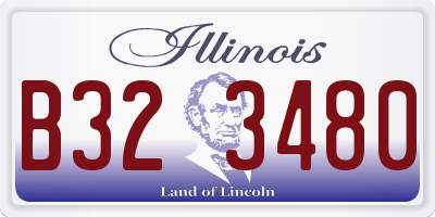 IL license plate B323480