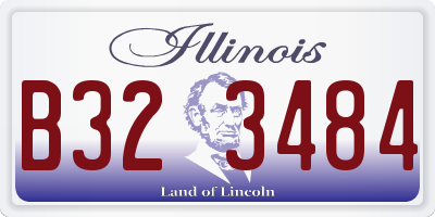 IL license plate B323484