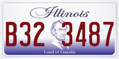 IL license plate B323487