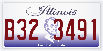 IL license plate B323491