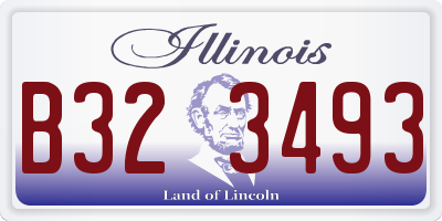 IL license plate B323493
