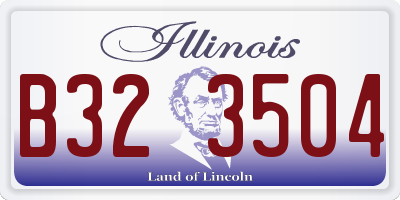 IL license plate B323504