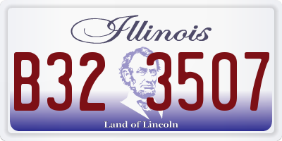 IL license plate B323507