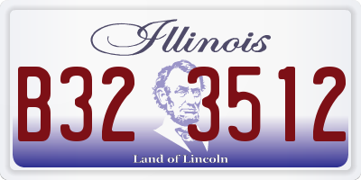 IL license plate B323512