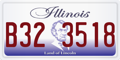 IL license plate B323518