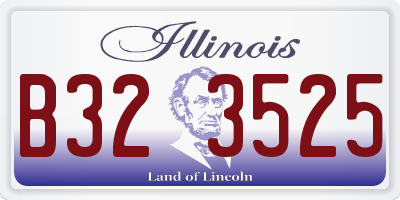 IL license plate B323525