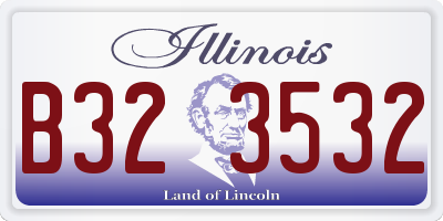 IL license plate B323532