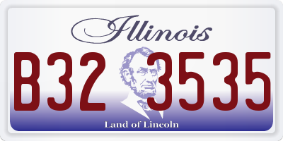 IL license plate B323535