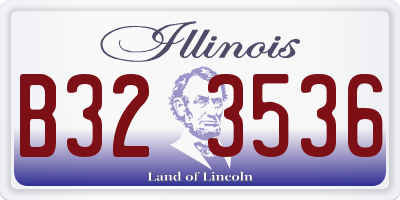 IL license plate B323536