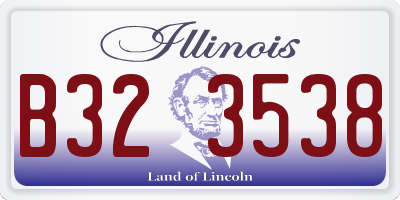 IL license plate B323538