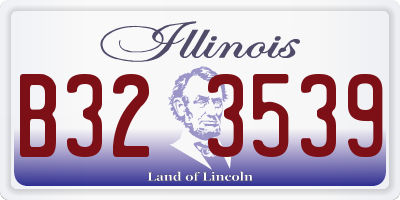 IL license plate B323539