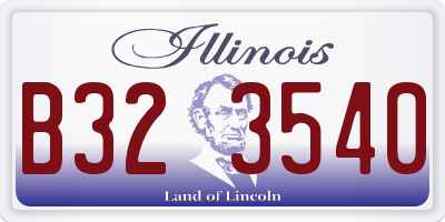 IL license plate B323540